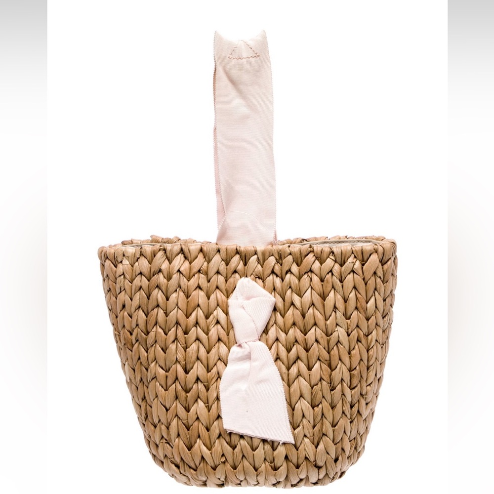 New Pamela Munson straw bucket bag
